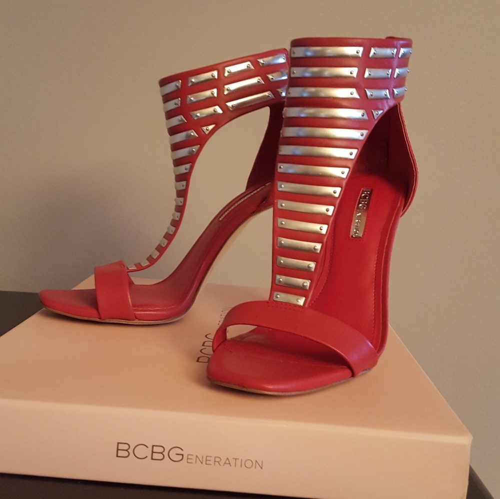 BCBG Red Sandals - 4"